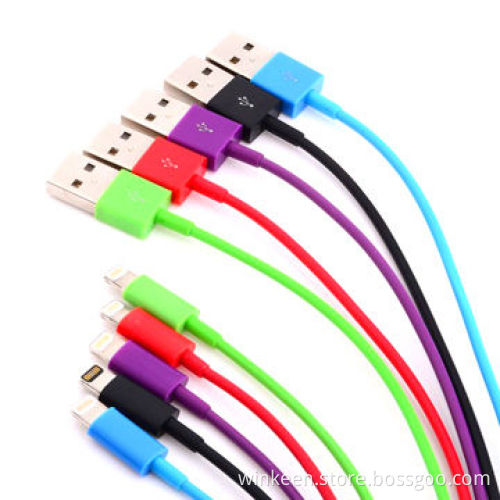 Lightning USB Cable with 2-5 Feet in Colorful Solution